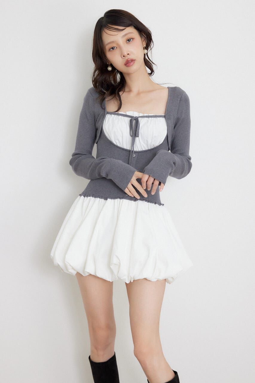 rienda「ドッキングバルーンミニワンピース」|ワンピース|GRY