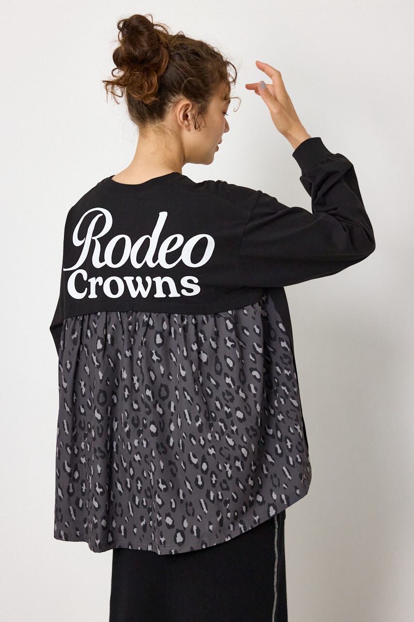 RODEO CROWNS「バックギャザードッキングロングTシャツ」|Tシャツ・カットソー|