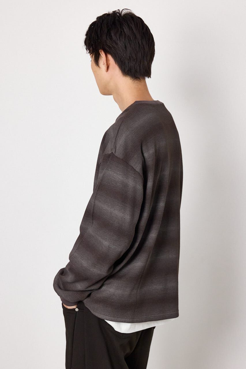 RODEO CROWNS「ヘイズボーダーヘンリーネックトップス」|Tシャツ・カットソー|
