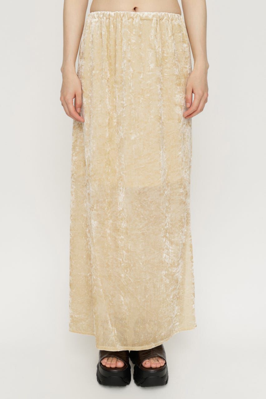 SLY「SHEER CHENILLE ロングスカート」|スカート|