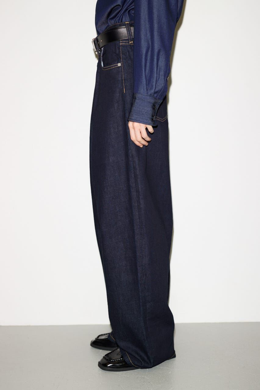 SLY「BUTTONFLY TUCK LOOSE PT-AB」|デニム|