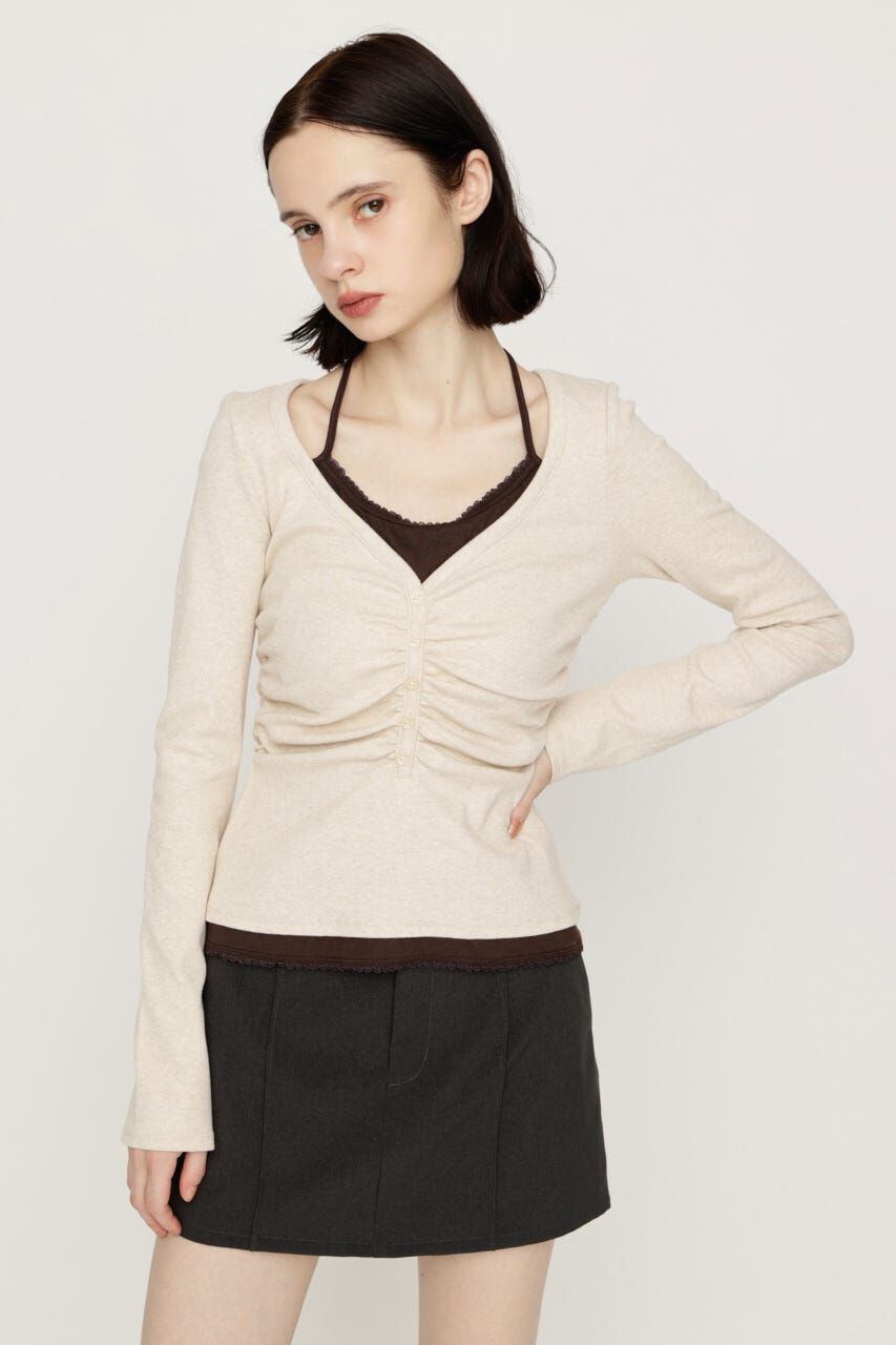 SLY「LAYERED LIKE CUT トップス」|Tシャツ・カットソー|IVOY3