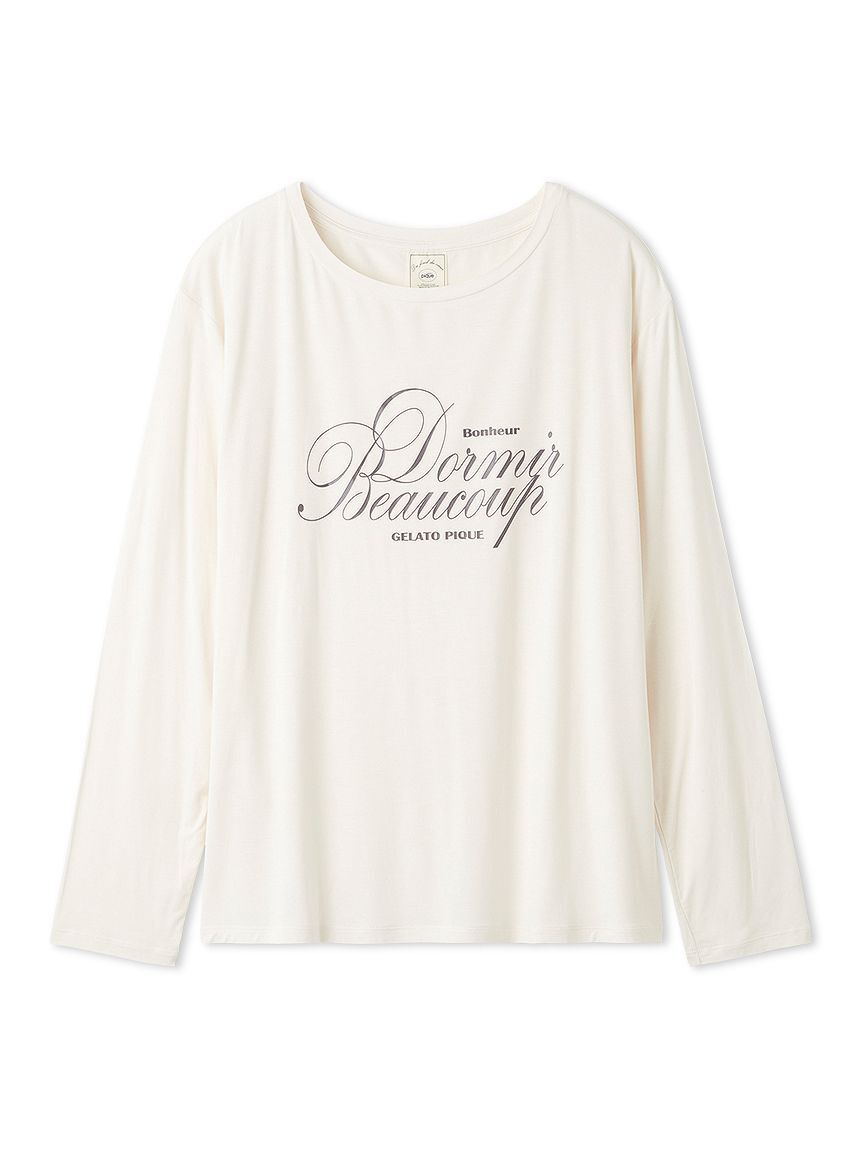 gelato pique「【UVカット】フレンチレーヨンロゴTシャツ」|ルームウェア|