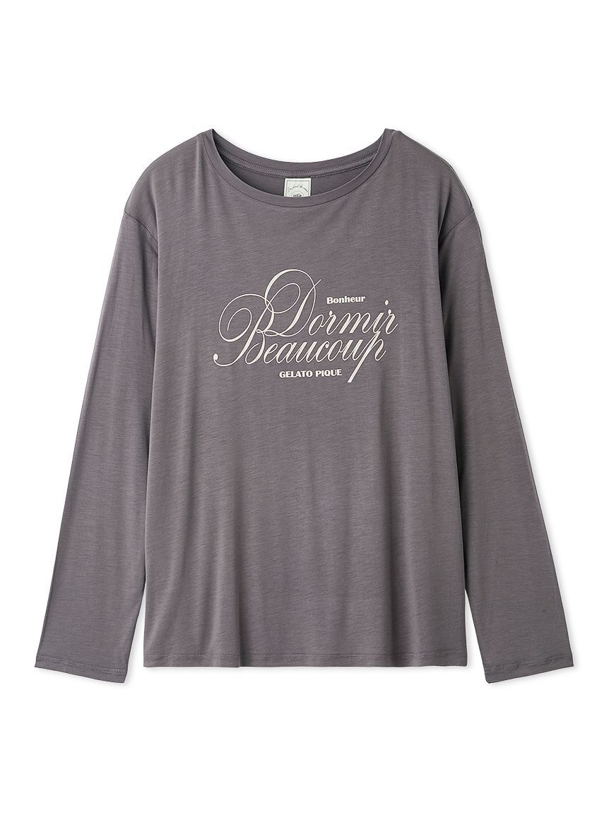 gelato pique「【UVカット】フレンチレーヨンロゴTシャツ」|ルームウェア|DGRY