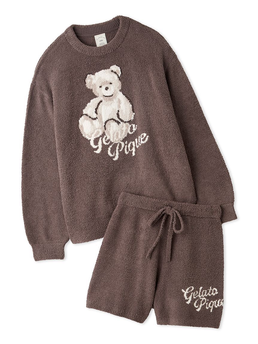 gelato pique「【ONLINE限定】ベビモコベアジャガードプルオーバー&ショートパンツセット」|ルームウェア|BRW