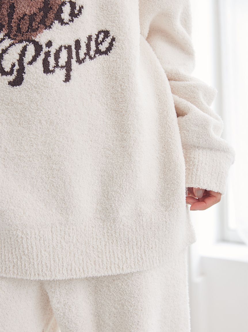gelato pique「【ONLINE限定】ベビモコベアジャガードプルオーバー&ロングパンツセット」|ルームウェア|