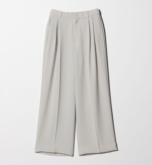 UNITED ARROWS「P 2タック ワイドパンツ ‐吸水速乾 帯電防止 接触冷感 ウォッシャブル‐」|スラックス|
