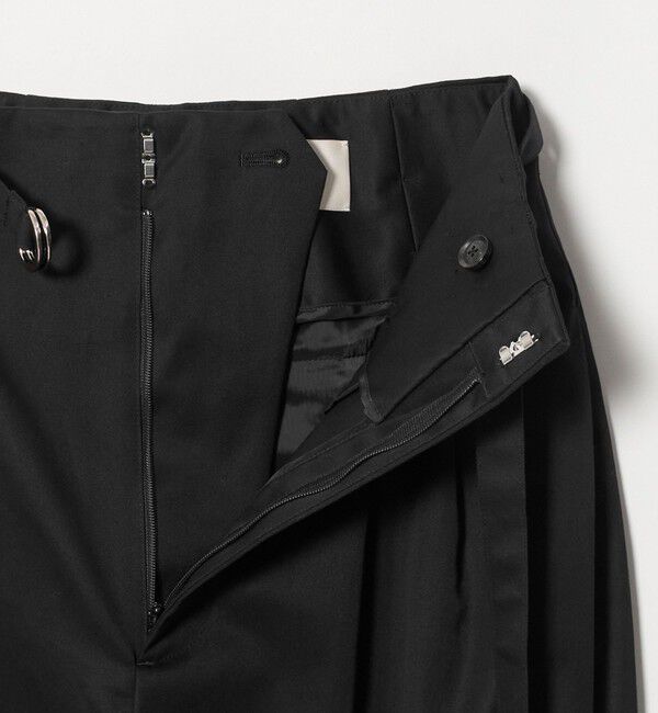 AEWEN MATOPH「＜AEWEN MATOPH＞ハイウエスト ベルト カーブパンツ ウォッシャブル」|チノ|