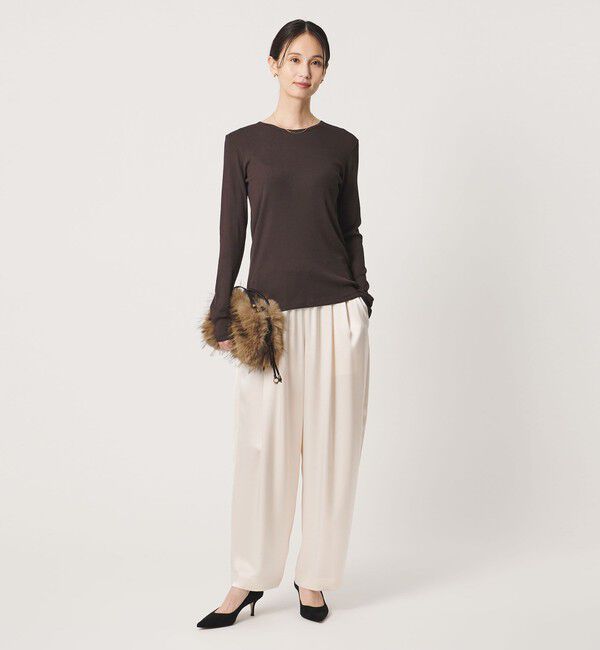 UNITED ARROWS「コットン テレコ クルーネック カットソー」|Tシャツ・カットソー|