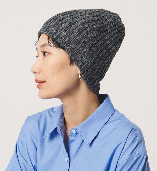UNITED ARROWS「ウール/カシミヤ アゼ ニットキャップ」|ニット帽|