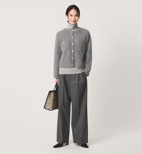 UNITED ARROWS「フォックスカシミヤ クルーネック ジャケット カーディガン」|カーディガン|