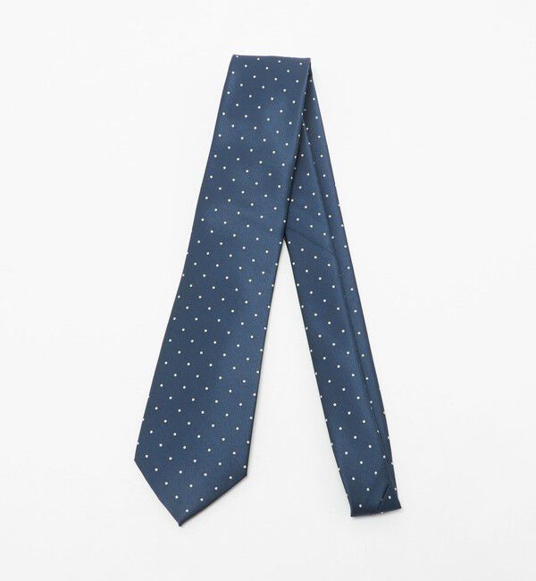 UNITED ARROWS green label relaxing「GLR ポリエステル ウォッシャブル ドット ネクタイ」|ネクタイ・蝶ネクタイ|NAVY