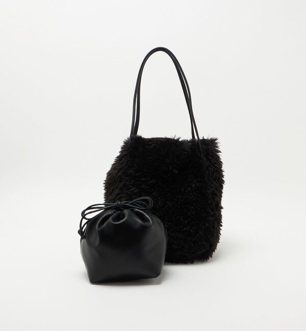 EMMEL REFINES「＜IOMMI＞フェイクファー ショルダー トートバッグ＜ Select by EMMEL REFINES ＞」|その他|BLACK