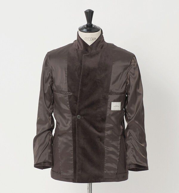 UNITED ARROWS green label relaxing「ベロア ツイル ダブルブレスト 4B ジャケット」|テーラードジャケット|