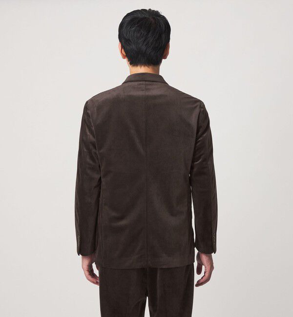 UNITED ARROWS green label relaxing「ベロア ツイル ダブルブレスト 4B ジャケット」|テーラードジャケット|