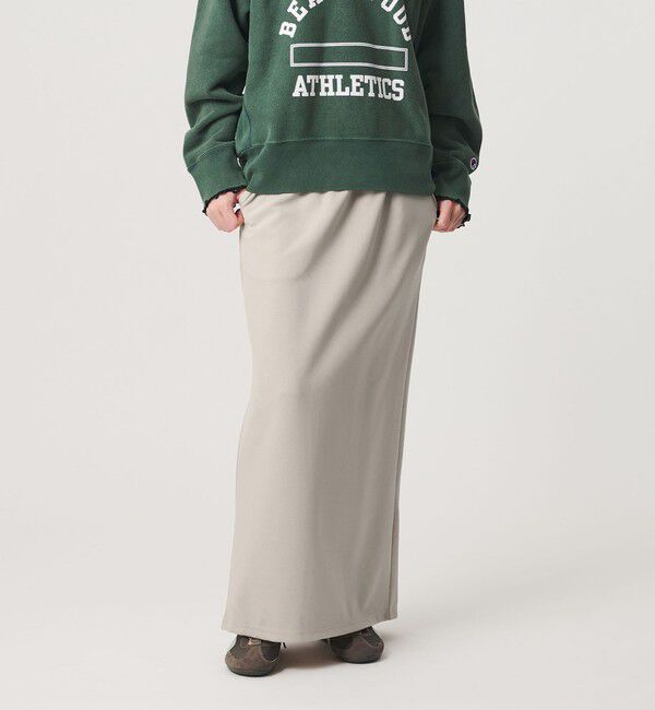 BEAUTY&YOUTH UNITED ARROWS「【WEB限定】ジャージー ドローコードスカート ウォッシャブル」|スカート|LT.GRAY
