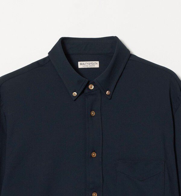 BEAUTY&YOUTH UNITED ARROWS「クイック ストレッチ シャンブレー ボタンダウン シャツ SLIM型 吸水速乾 タテヨコストレッチ」|シャツ・ブラウス|