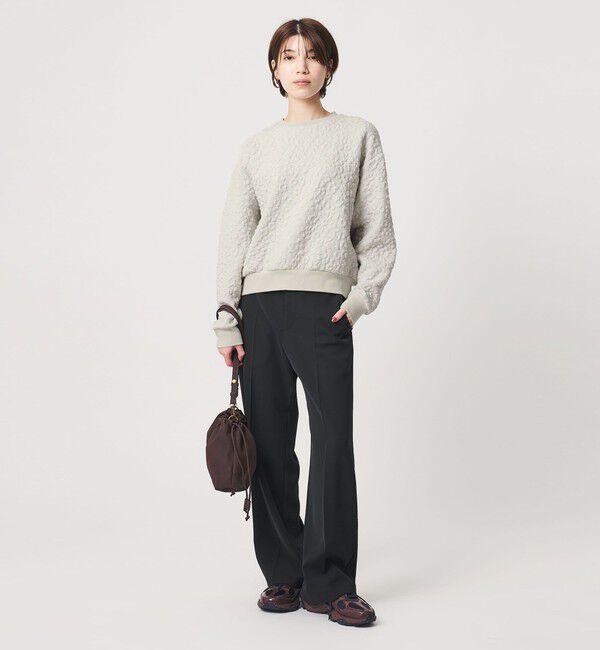 BEAUTY&YOUTH UNITED ARROWS「フラワーレオパード ジャガード クルーネック プルオーバー」|Tシャツ・カットソー|
