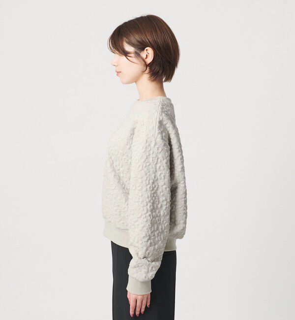 BEAUTY&YOUTH UNITED ARROWS「フラワーレオパード ジャガード クルーネック プルオーバー」|Tシャツ・カットソー|