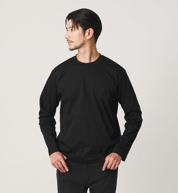 BEAUTY&YOUTH UNITED ARROWS「【WEB限定 WARDROBE SMART】NORITAKE スマートフィット カットソー【抗菌・防臭】」|Tシャツ・カットソー|BLACK