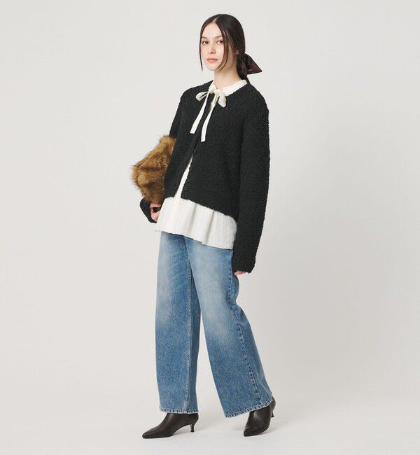 BEAUTY&YOUTH UNITED ARROWS「アルパカブレンド ブークレ ニットカーディガン」|カーディガン|