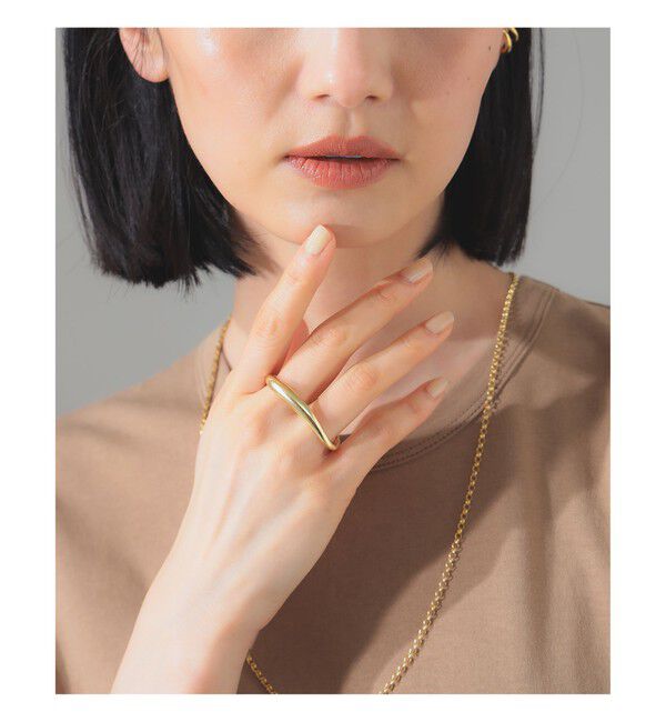 BEAMS SELECTION for WOMEN「ISOLATION / カーブ ダブルフィンガー リング」|その他|
