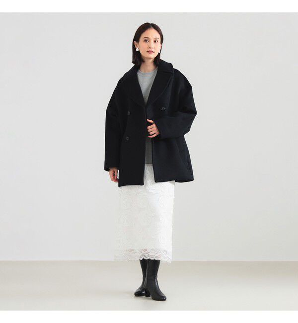 BEAMS SELECTION for WOMEN「TICCA / ウール ピーコート」|ブルゾン・スタジャン|