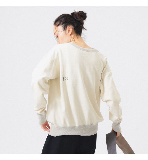 BEAMS SELECTION for WOMEN「【別注】 WAREHOUSE & CO. &times; BEAMS BOY / ステンシル13 前V スウェット」|スウェット・ジャージ|