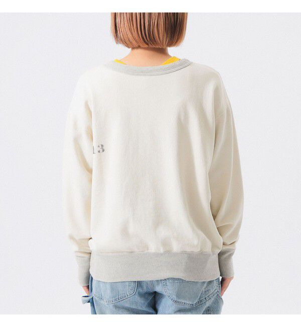 BEAMS SELECTION for WOMEN「【別注】 WAREHOUSE & CO. &times; BEAMS BOY / ステンシル13 前V スウェット」|スウェット・ジャージ|