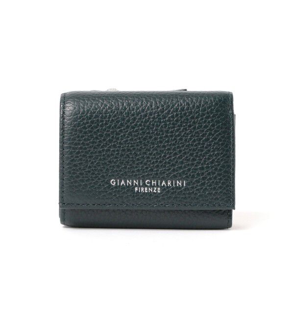 BEAMS SELECTION for WOMEN「GIANNI CHIARINI / レザー コンパクト ウォレット」|財布|VELVET GREEN
