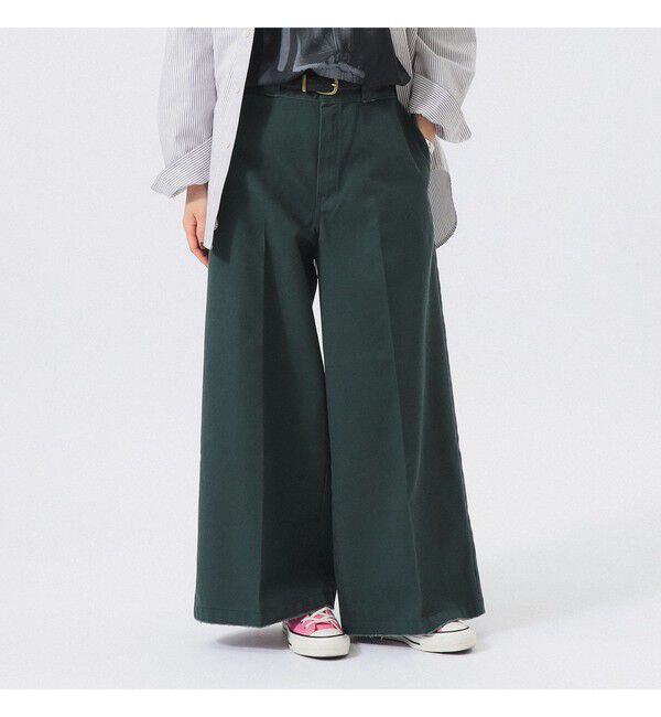 BEAMS SELECTION for WOMEN「【別注】Dickies / ベーシック ワーク パンツ」|チノ|D.GRN