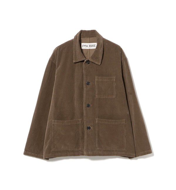 BEAMS SELECTION for WOMEN「INSCRIRE / コーデュロイ ワークジャケット」|ブルゾン・スタジャン|BROWN