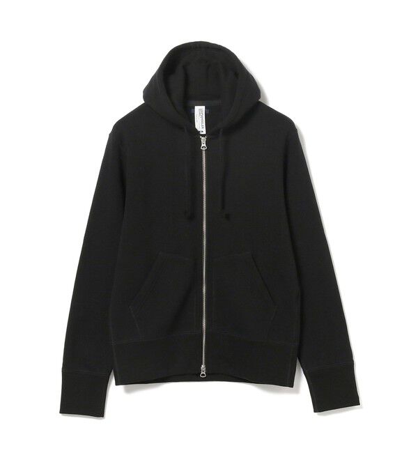 BEAMS PLUS「LOOPWHEELER / 別注 Slim Zip Sweat Hoody」|スウェット・ジャージ|〇BLACK