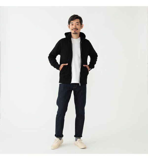 BEAMS PLUS「LOOPWHEELER / 別注 Slim Zip Sweat Hoody」|スウェット・ジャージ|