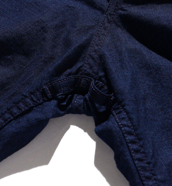 BEAMS PLUS「BEAMS PLUS / インディゴ リップストップ ミリタリー 6ポケット パンツ」|その他|