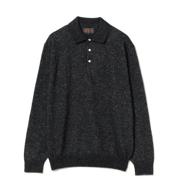 BEAMS PLUS「Knit Polo 9G Wool Silk Shaggy Yarn」|ポロシャツ|