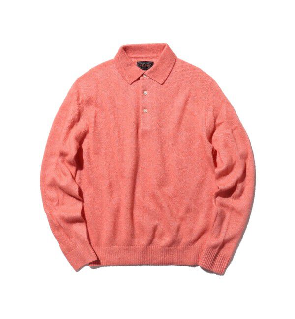 BEAMS PLUS「Knit Polo 9G Wool Silk Shaggy Yarn」|ポロシャツ|