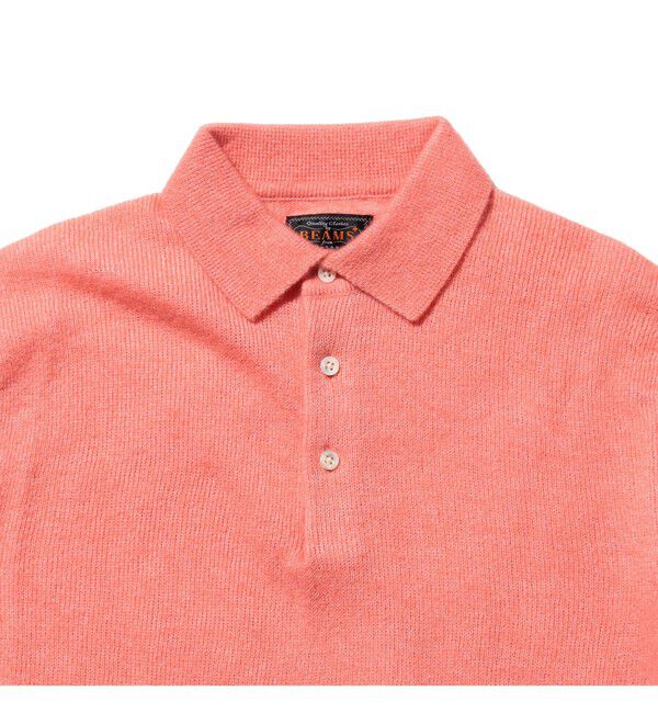 BEAMS PLUS「Knit Polo 9G Wool Silk Shaggy Yarn」|ポロシャツ|