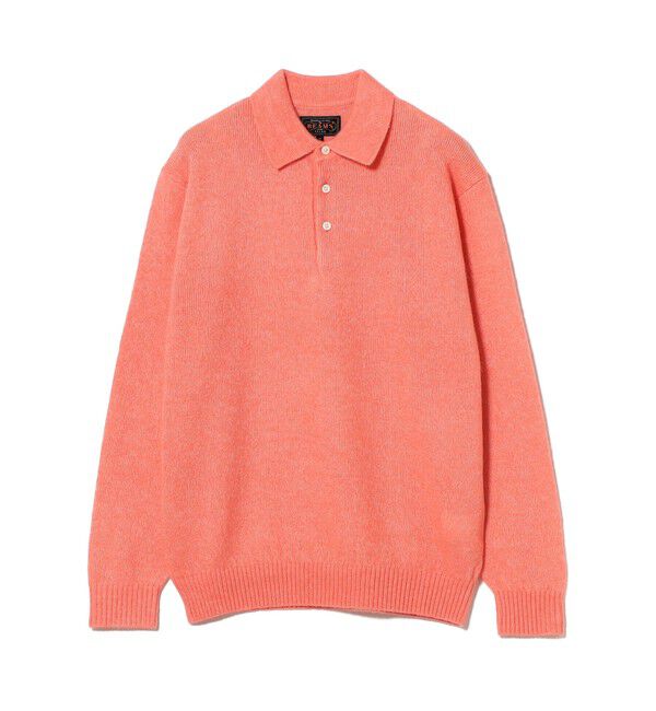 BEAMS PLUS「Knit Polo 9G Wool Silk Shaggy Yarn」|ポロシャツ|
