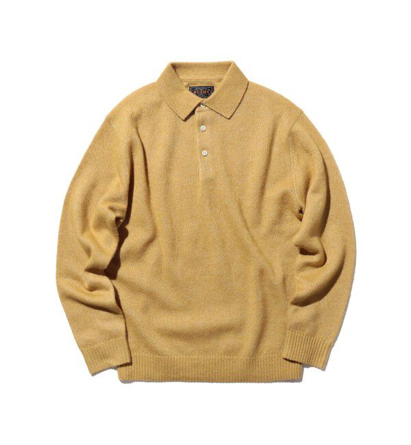 BEAMS PLUS「Knit Polo 9G Wool Silk Shaggy Yarn」|ポロシャツ|