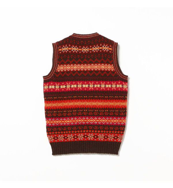 BEAMS PLUS「【別注】Jamieson&rsquo;s / Fairsile V-Neck Knit Vest」|ニット・セーター|
