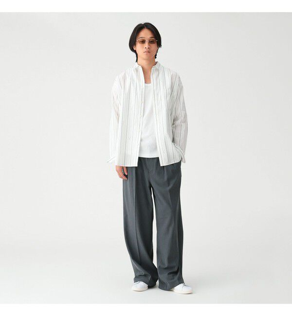 BEAMS「【別注】LACOSTE / ストライプシャツ」|シャツ・ブラウス|