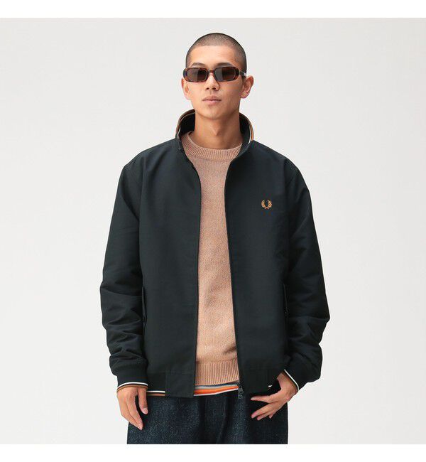 BEAMS「BEAMS｜【別注】FRED PERRY / Zip Blouson 26FW」|ブルゾン・スタジャン|BLACK