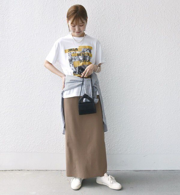 SHIPS for women「〈UVカット / 手洗い可能〉リブ ジャージー 2WAY ストレッチ スカート」|スカート|