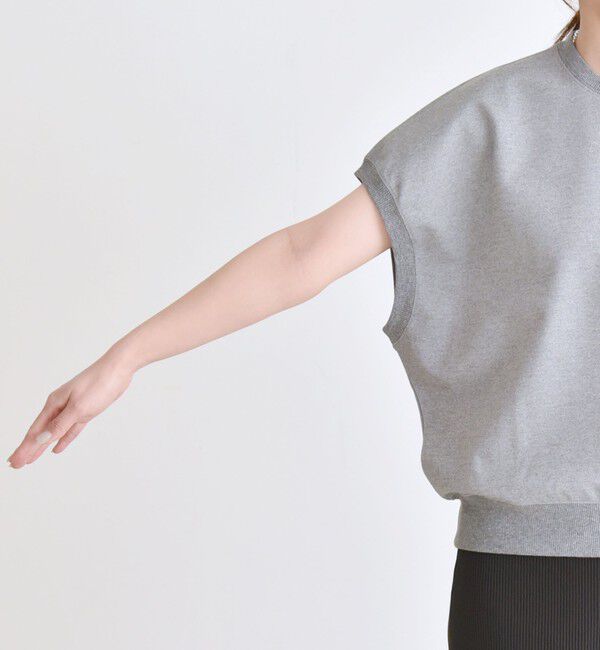 quaranciel「〈洗濯機可能〉ライト ポンチ コンパクト フレンチスリーブ TEE」|Tシャツ・カットソー|