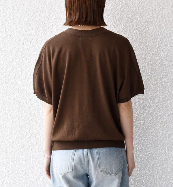 SHIPS any「〈接触冷感/手洗い可能〉Vネック ドルマン ミディ カーディガン」|カーディガン|