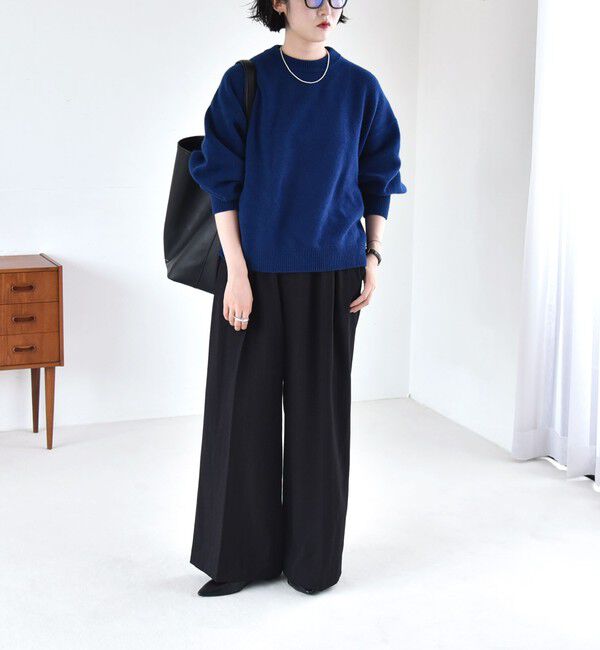 quaranciel「《一部追加予約》〈手洗い可能〉AQUA カシミヤ ミックス ドルマン ニット」|ニット・セーター|