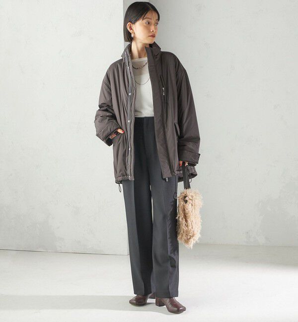 SHIPS for women「〈手洗い可能〉IMBOTEX 中綿 ミディ ジャケット」|その他|