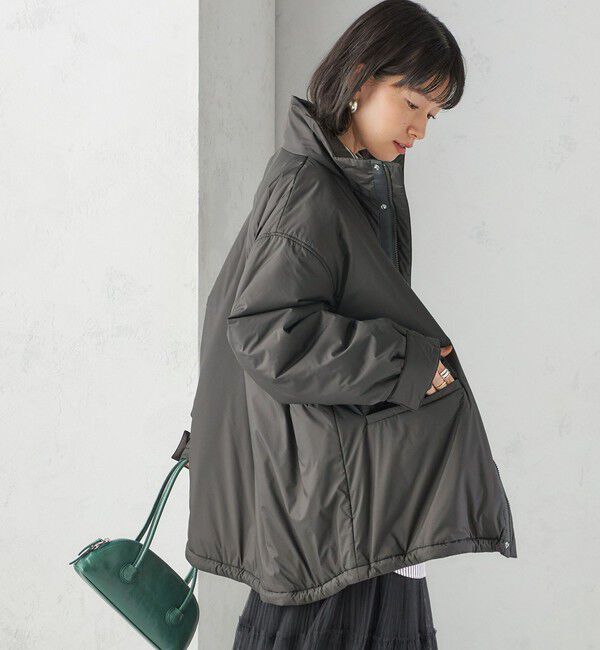 SHIPS for women「〈手洗い可能〉IMBOTEX 中綿 ミディ ジャケット」|その他|