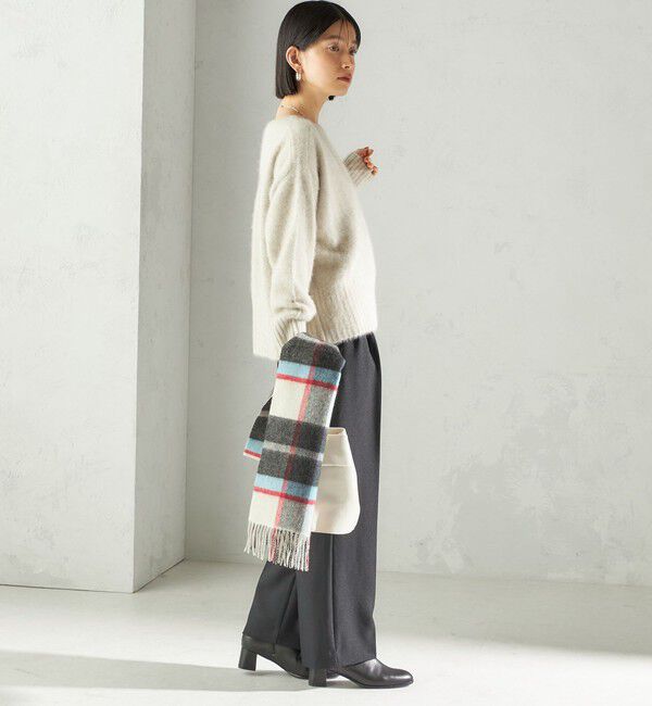 SHIPS for women「〈手洗い可能〉フォックス クルーネック ニット プルオーバー」|ニット・セーター|